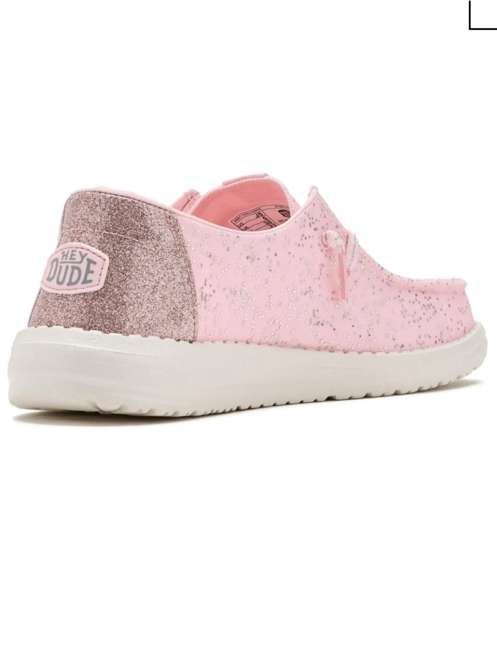 Hey Dude Kids Pink Glitter Slip-Ons Sz 5 NEW NWT LAST PAIR - Picture 3 of 7